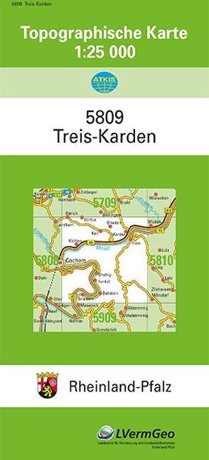 TK25 5809 Treis-Karden von Landesamt für Vermessung und Geobasisinformation Rheinland-Pfalz