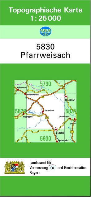 TK25 5830 Pfarrweisach von Landesamt für Digitalisierung,  Breitband und Vermessung,  Bayern