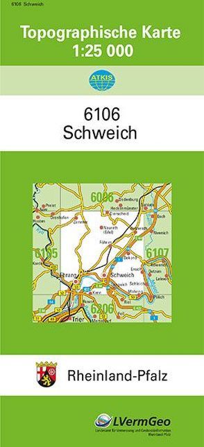 TK25 6106 Schweich von Landesamt für Vermessung und Geobasisinformation Rheinland-Pfalz