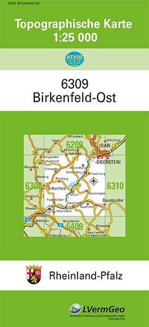 TK25 6309 Birkenfeld-Ost von Landesamt für Vermessung und Geobasisinformation Rheinland-Pfalz