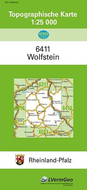 TK25 6411 Wolfstein von Landesamt für Vermessung und Geobasisinformation Rheinland-Pfalz