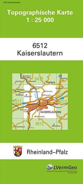 TK25 6512 Kaiserslautern von Landesamt für Vermessung und Geobasisinformation Rheinland-Pfalz