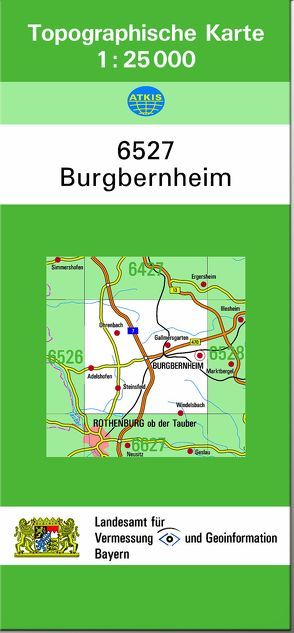 TK25 6527 Burgbernheim von Landesamt für Digitalisierung,  Breitband und Vermessung,  Bayern