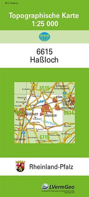 TK25 6615 Haßloch von Landesamt für Vermessung und Geobasisinformation Rheinland-Pfalz
