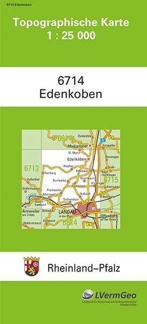 TK25 6714 Edenkoben von Landesamt für Vermessung und Geobasisinformation Rheinland-Pfalz