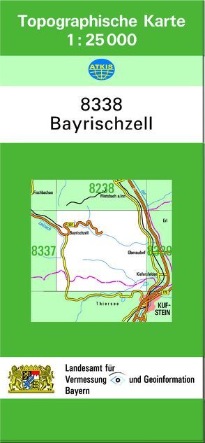 TK25 8338 Bayrischzell von Landesamt für Digitalisierung,  Breitband und Vermessung,  Bayern