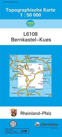TK50 L6108 Bernkastel-Kues von Landesamt für Vermessung und Geobasisinformation Rheinland-Pfalz