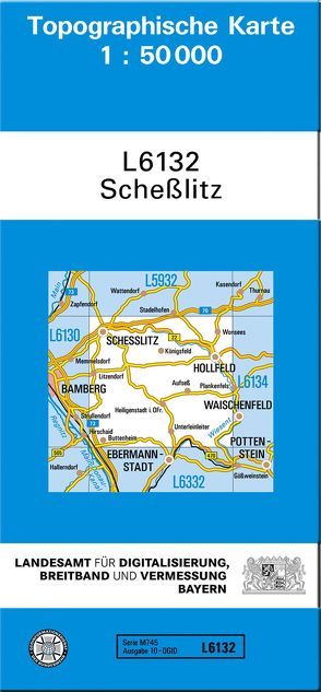 TK50 L6132 Scheßlitz von Landesamt für Digitalisierung,  Breitband und Vermessung,  Bayern