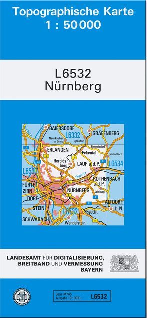 TK50 L6532 Nürnberg von Landesamt für Digitalisierung,  Breitband und Vermessung,  Bayern