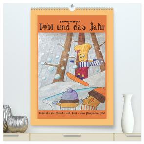 Tobi und das Jahr (hochwertiger Premium Wandkalender 2024 DIN A2 hoch), Kunstdruck in Hochglanz von Kodatsch,  Sabine