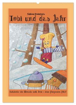 Tobi und das Jahr (Wandkalender 2024 DIN A2 hoch), CALVENDO Monatskalender von Kodatsch,  Sabine