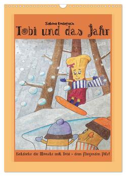 Tobi und das Jahr (Wandkalender 2024 DIN A3 hoch), CALVENDO Monatskalender von Kodatsch,  Sabine