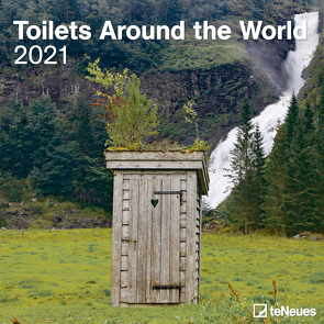 Toilets Around the World 2021 – Wand-Kalender – Broschüren-Kalender – 30×30 – 30×60 geöffnet – Toiletten-Kalender