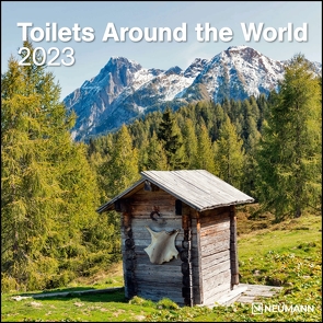 Toilets Around the World 2023 – Wand-Kalender – Broschüren-Kalender – 30×30 – 30×60 geöffnet – Toiletten-Kalender
