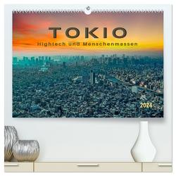 Tokio – Hightech und Menschenmassen (hochwertiger Premium Wandkalender 2024 DIN A2 quer), Kunstdruck in Hochglanz von Roder,  Peter