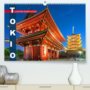 Tokio: Lichter einer Stadt (Premium, hochwertiger DIN A2 Wandkalender 2022, Kunstdruck in Hochglanz) von CALVENDO