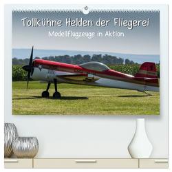 Tollkühne Helden der Fliegerei – Modellflugzeuge in Aktion (hochwertiger Premium Wandkalender 2024 DIN A2 quer), Kunstdruck in Hochglanz von Teßen,  Sonja