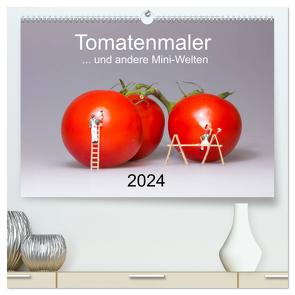 Tomatenmaler … und andere Mini-Welten (hochwertiger Premium Wandkalender 2024 DIN A2 quer), Kunstdruck in Hochglanz von Bogumil,  Michael