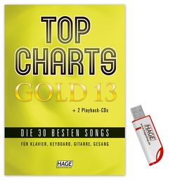 Top Charts Gold 13 (mit 2 CDs + Midifiles, USB-Stick)