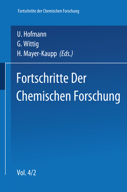 Topics in Current Chemistry 4/2 von Neeb,  R., Seel,  Fritz