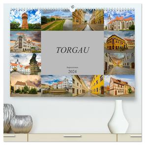 Torgau Impressionen (hochwertiger Premium Wandkalender 2024 DIN A2 quer), Kunstdruck in Hochglanz von Meutzner,  Dirk