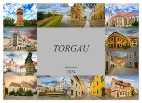 Torgau Impressionen (Wandkalender 2024 DIN A3 quer), CALVENDO Monatskalender von Meutzner,  Dirk