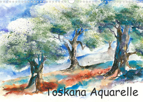 Toskana Aquarelle (Wandkalender 2023 DIN A3 quer) von Krause,  Jitka