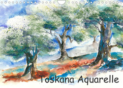 Toskana Aquarelle (Wandkalender 2023 DIN A4 quer) von Krause,  Jitka