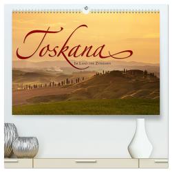 TOSKANA Im Land der Zypressen (hochwertiger Premium Wandkalender 2024 DIN A2 quer), Kunstdruck in Hochglanz von Seidel,  Leo