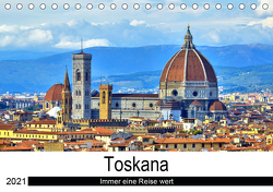 Toskana – Immer eine Reise wert (Tischkalender 2021 DIN A5 quer) von Bergini,  Andrea