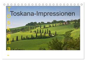 Toskana-Impressionen (Tischkalender 2024 DIN A5 quer), CALVENDO Monatskalender von Prediger,  Rosemarie