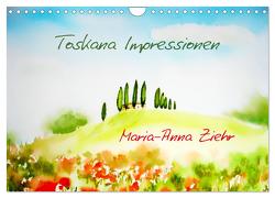 Toskana-Impressionen (Wandkalender 2024 DIN A4 quer), CALVENDO Monatskalender von Ziehr,  Maria-Anna