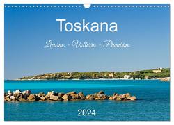 Toskana. Livorno – Volterra – Piombino (Wandkalender 2024 DIN A3 quer), CALVENDO Monatskalender von Kolfenbach,  Klaus