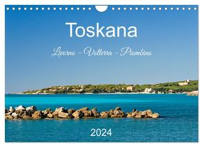 Toskana. Livorno – Volterra – Piombino (Wandkalender 2024 DIN A4 quer), CALVENDO Monatskalender von Kolfenbach,  Klaus