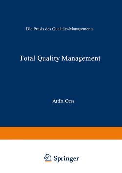 Total Quality Management von Oess,  Attila