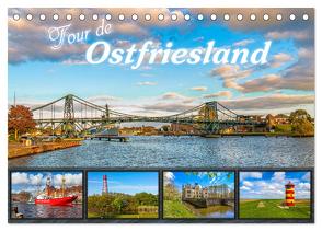 Tour de Ostfriesland (Tischkalender 2024 DIN A5 quer), CALVENDO Monatskalender von Dreegmeyer,  Andrea