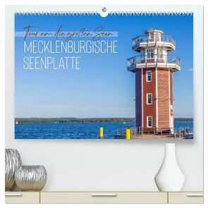 Tour um die großen Seen der Mecklenburgischen Seenplatte (hochwertiger Premium Wandkalender 2024 DIN A2 quer), Kunstdruck in Hochglanz von Viola,  Melanie