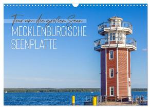 Tour um die großen Seen der Mecklenburgischen Seenplatte (Wandkalender 2024 DIN A3 quer), CALVENDO Monatskalender von Viola,  Melanie