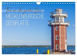 Tour um die großen Seen der Mecklenburgischen Seenplatte (Wandkalender 2024 DIN A4 quer), CALVENDO Monatskalender von Viola,  Melanie