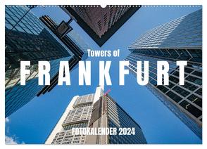 Towers of Frankfurt Fotokalender 2024 (Wandkalender 2024 DIN A2 quer), CALVENDO Monatskalender von shadiego,  shadiego