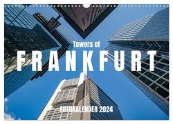 Towers of Frankfurt Fotokalender 2024 (Wandkalender 2024 DIN A3 quer), CALVENDO Monatskalender von shadiego,  shadiego