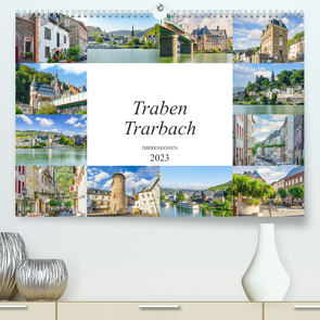 Traben Trarbach Impressionen (Premium, hochwertiger DIN A2 Wandkalender 2023, Kunstdruck in Hochglanz) von Meutzner,  Dirk