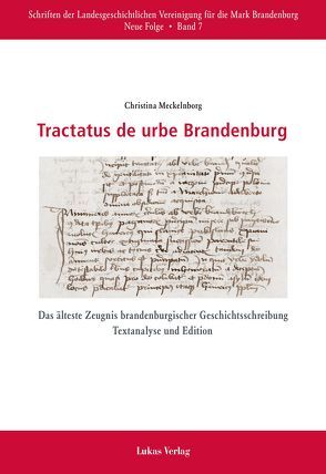 Tractatus de urbe Brandenburg von Meckelnborg,  Christina