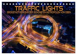 Traffic Lights – Großstadtverkehr der schönsten Metropolen von oben (Tischkalender 2024 DIN A5 quer), CALVENDO Monatskalender von Utz,  Renate