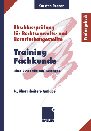Training Fachkunde von Roeser,  Karsten
