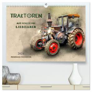 Traktoren – alte Schätze für Liebhaber (hochwertiger Premium Wandkalender 2024 DIN A2 quer), Kunstdruck in Hochglanz von Roder,  Peter
