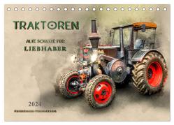 Traktoren – alte Schätze für Liebhaber (Tischkalender 2024 DIN A5 quer), CALVENDO Monatskalender von Roder,  Peter