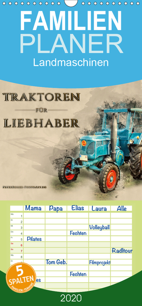 Traktoren für Liebhaber – Familienplaner hoch (Wandkalender 2020 , 21 cm x 45 cm, hoch) von Roder,  Peter