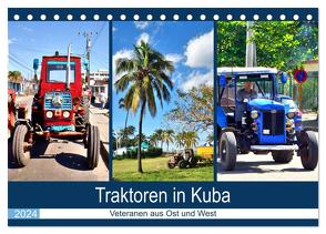 Traktoren in Kuba – Veteranen aus Ost und West (Tischkalender 2024 DIN A5 quer), CALVENDO Monatskalender von von Loewis of Menar,  Henning