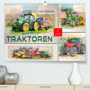 Traktoren – mein Kalender (Premium, hochwertiger DIN A2 Wandkalender 2023, Kunstdruck in Hochglanz) von Roder,  Peter